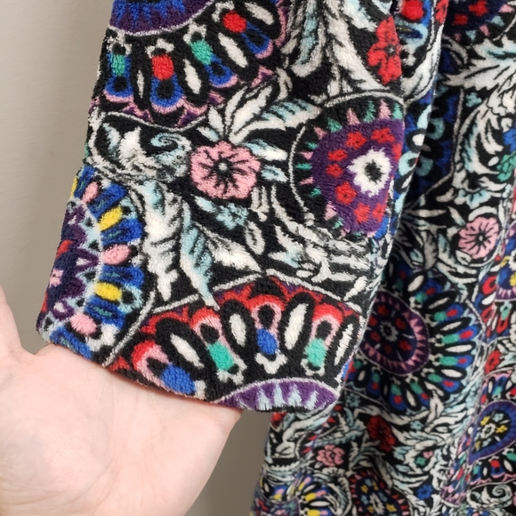 Vera Bradley 2X 3X 18 20 22 Medallion Plush Robe * MISSING SASH - Picture 10 of 11